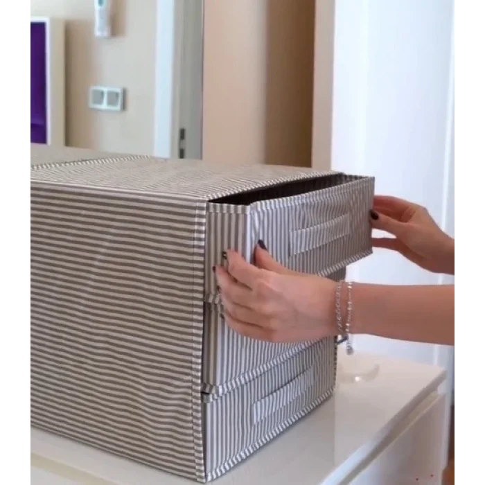 3 Bölmeli Çekmece , Çok Amaçlı Organizer - Çorap Çamaşır Organizer - Masa Üstü Düzenleyici