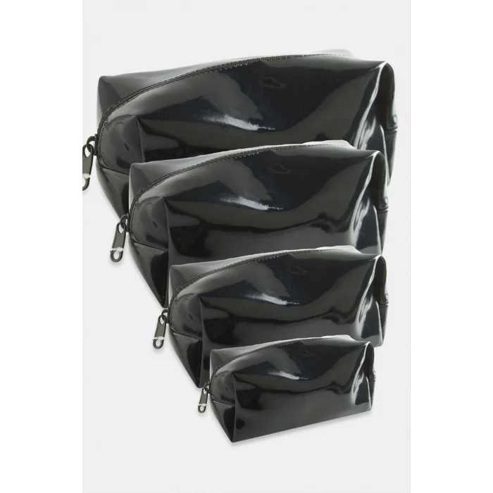 4 Adet El Tutmalı Makyaj Çantası