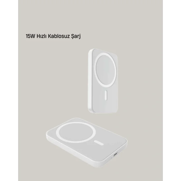 360° Döner Başlıklı MagSafe Araç Telefon Tutucu 15W Güvenli Kablosuz Şarj