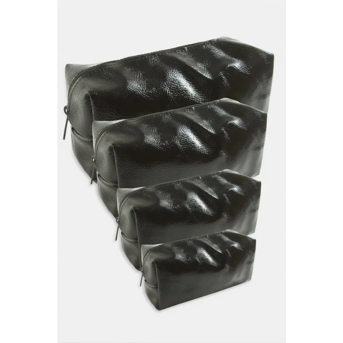 4 Adet El Tutmalı Makyaj Çantası