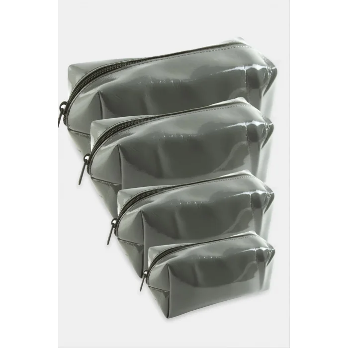 4 Adet El Tutmalı Makyaj Çantası