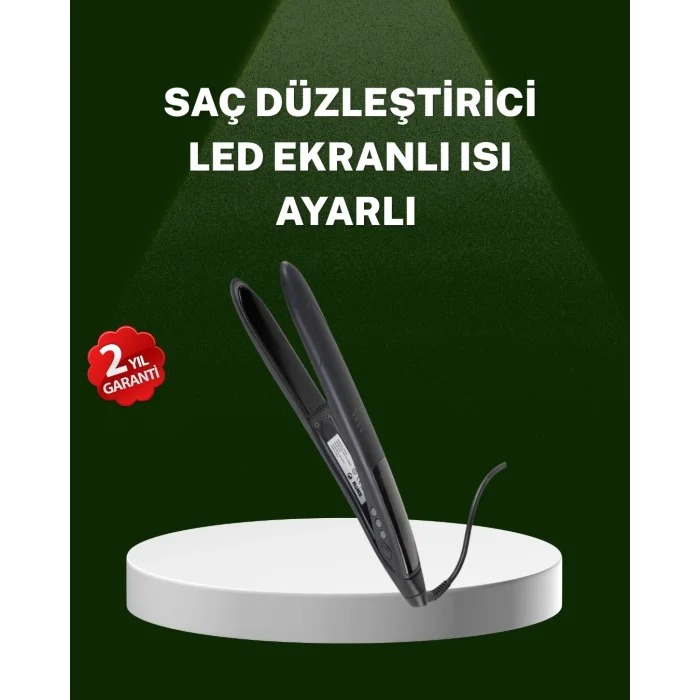 Isı Ayarlı 2025 Titanyum Kaplama Seramik Plakalı Saç Düzleştirici A Kalite Orijinal