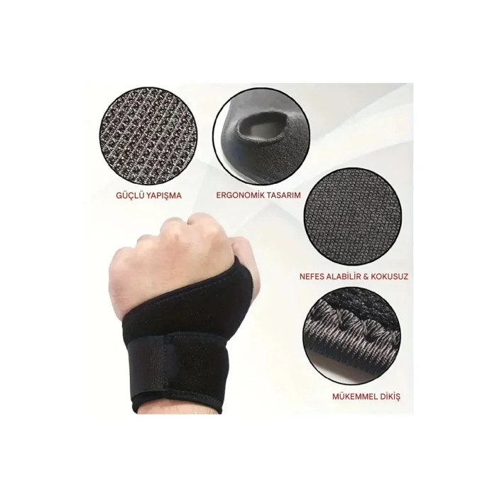 Ayarlanabilir Destekli Kadın erkek El Bilekliği Sağ Sol El Uyumlu, Spor Ve Günlük Kullanıma Uygun