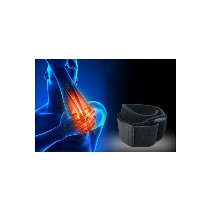 Epikondilit Bandı | Tenisçi ve Golfçü Dirseği Desteği Silikon Destekli | Ayarlanabilir Dirsek Bandı