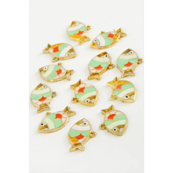 Balık Tek Kulp Mineli Bileklik ve Kolye Ucu Aparatı 1 Adet