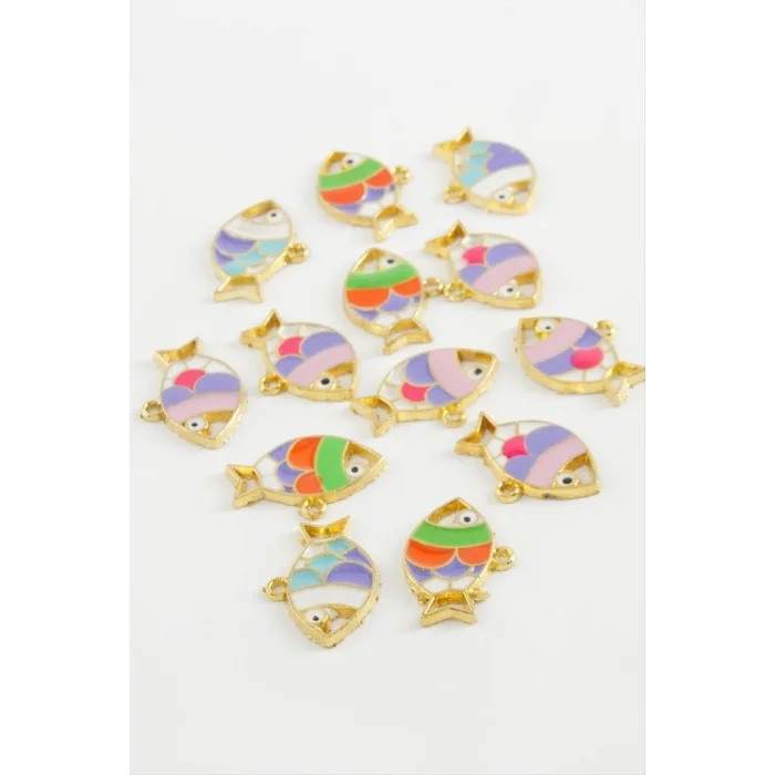 Balık Tek Kulp Mineli Bileklik ve Kolye Ucu Aparatı 1 Adet