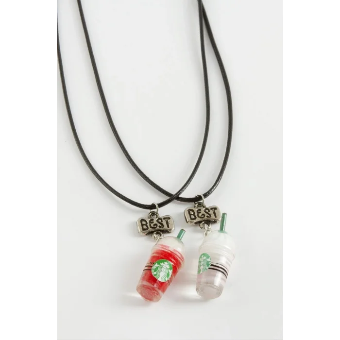 İçecek Arkadaşlık Kolyeleri (Çift Kolye)