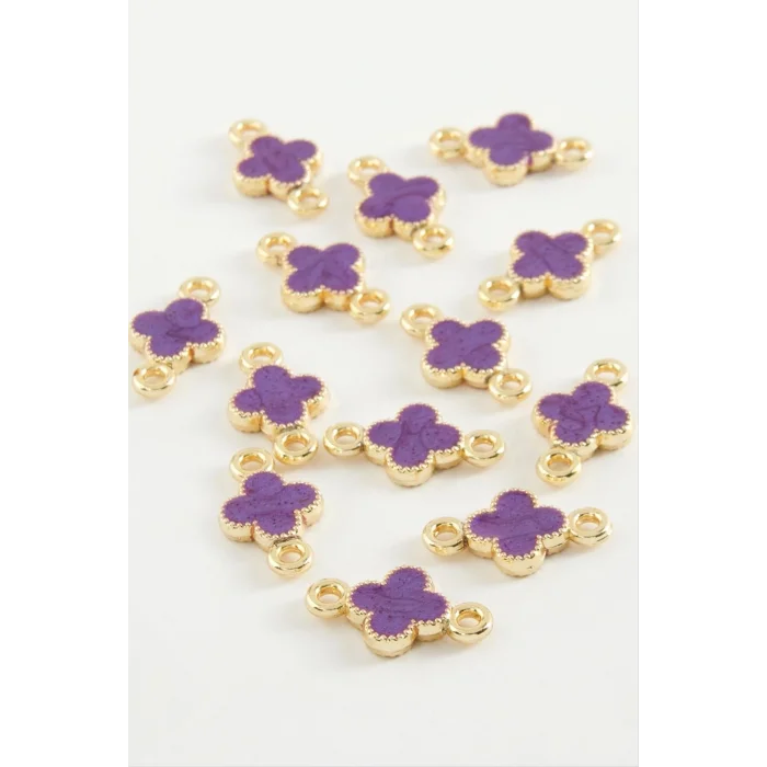 Çiçek Çift Kulplu Mineli Bileklik ve Kolye Ucu Aparatı 1 Adet