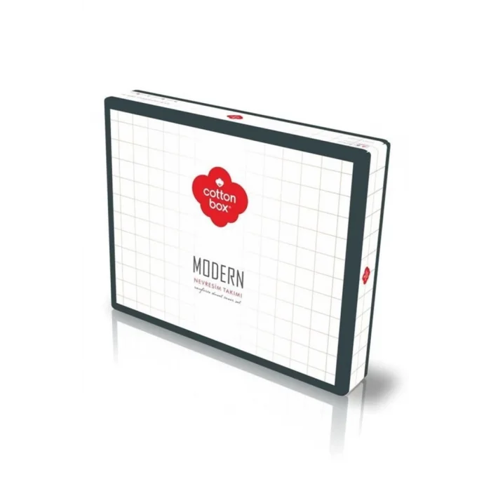 Cotton Box Modern Çift Kişilik Nevresim Takımı Niko Antrasit