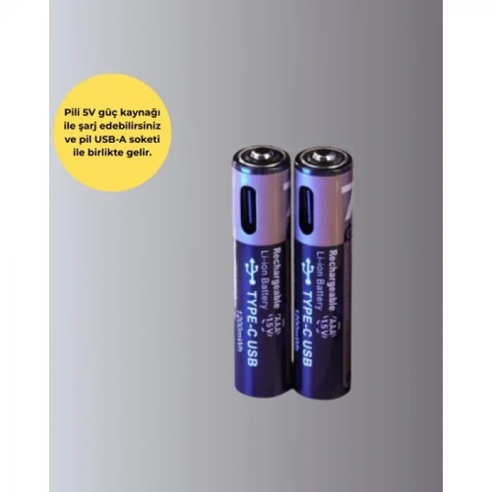 1200MWH Kapasiteli Lityum Aaa Pil - Düşük Enerji Tüketen Cihazlar Için Maksimum Dayanıklılık