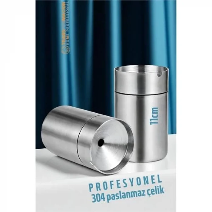 BX Duman Vermeyen At Sönsün Küllük - Çelik Metal Kül Tablası -Masaüstü Küllük