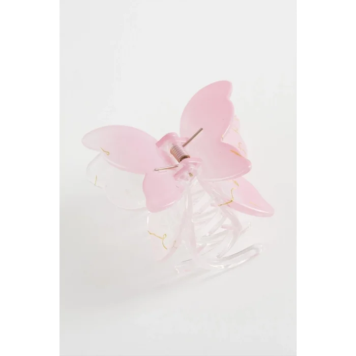 Çift Kanatlı Kelebek Renkli Mandal Toka 8 cm