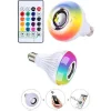 Buğz Kumandalı Rgb LED Işık Bluetooth Hoparlör Ses Lambası Renkli Ampul