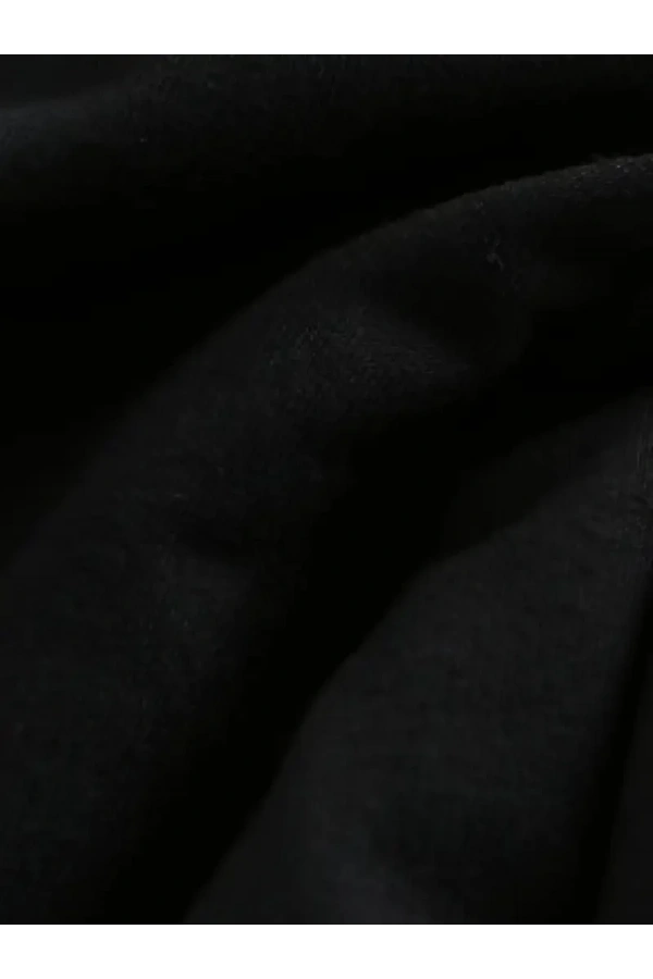 20/1 Penye Compack Baskılı Oversize Kısa Kol Bisiklet Yaka T-shirt - Siyah