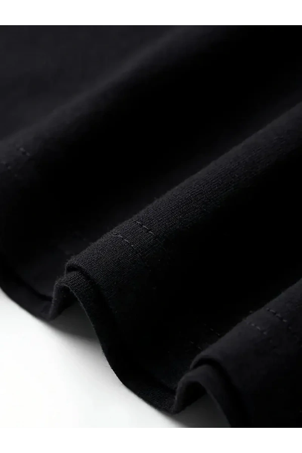 20/1 Penye Compack Özgür kuşlar Baskılı Baskılı Oversize Bisiklet Yaka T-shirt - Beyaz