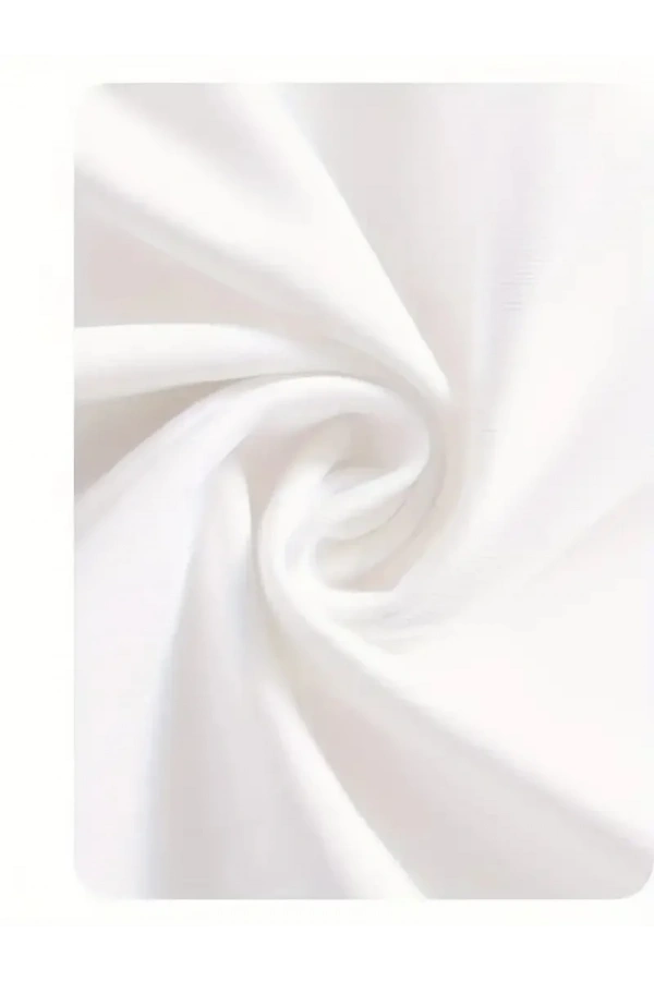 Day One Baskılı Oversize Bisiklet Yaka T-shirt - Beyaz