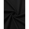 20/1 Penye Compack Uçak Baskılı Oversize Bisiklet Yaka Kısa Kol T-shirt - Siyah