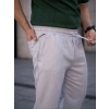 Erkek Keten Cepli Çıma Dikişli jogger Buggy Pantalon Rahat kalıp - Gri