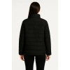 Kadın Bomber Mont Ceket – Su İtici Kumaş, Kapitone Astarlı, Fermuarlı, Kışlık - Siyah