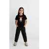 Kız Labubu Çocuk Baskılı T-Shirt - Beyaz