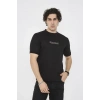 Unisex Bisiklet Yaka Slim fit T-Shirt- Siyah