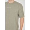 Unisex Jakar Kumaş Rahat Kol T-Shirt - Açık Yeşil