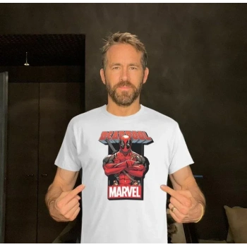 Unisex Bisiklet Yaka Baskılı Oversize T-Shirt - Beyaz