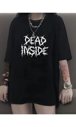 Canlı Harf Baskılı Büyük Boy Oversize Kısa Kollu Tişört - Yumuşak, Nefes Alabilir, Kadınlar için Rahat Yaz ve İlkbaharın Vazgeçilmezi - Rahat Kesim, Rahat, Şık Kadın Giysileri - Siyah