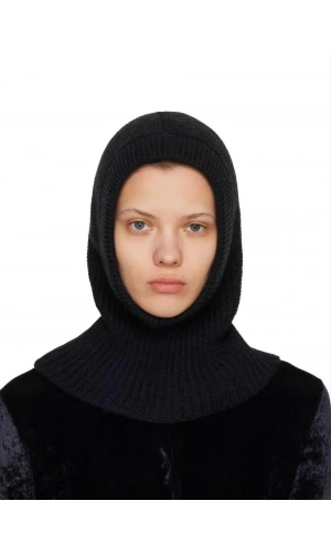 Kışlık Tam Kalıp Boğazlı Dokuma Triko Bere - Siyah