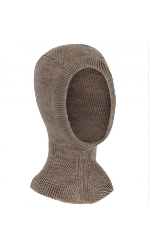 Kışlık Tam Kalıp Boğazlı Dokuma Triko Bere - Vizon