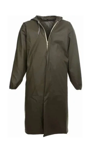 Liman, Avci, Balıkçı, Kurye Kapüşonlu Pardösü Yağmurluk - Haki