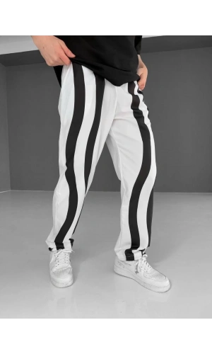 Paraşüt Kumaş Eşofman - Beyaz