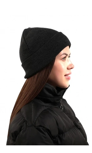 Tam Kalıp Kışlık Triko Bere - Siyah