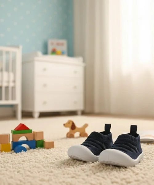 Bebek İlk Adım Ayakkabısı-Lacivert Panduf