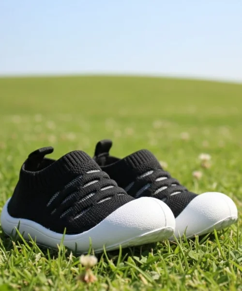 Bebek İlk Adım Ayakkabısı-Siyah Panduf