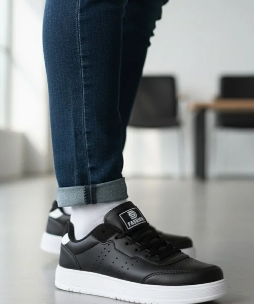 Atina - Siyah Beyaz Günlük Çocuk Sneaker