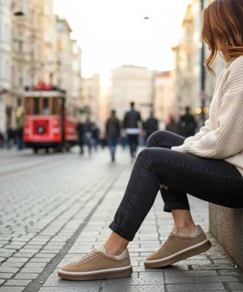 Napoli-Bej Kadın Günlük Casual Ayakkabı