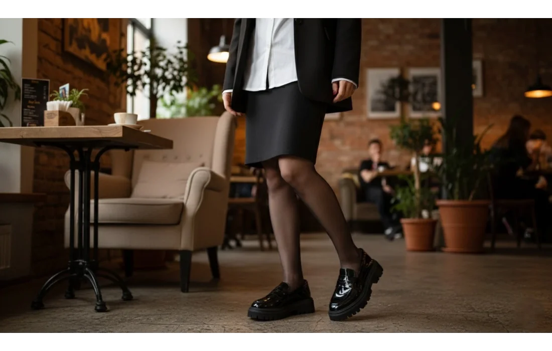 Paris-Siyah Kadın Loafer Ayakkabı