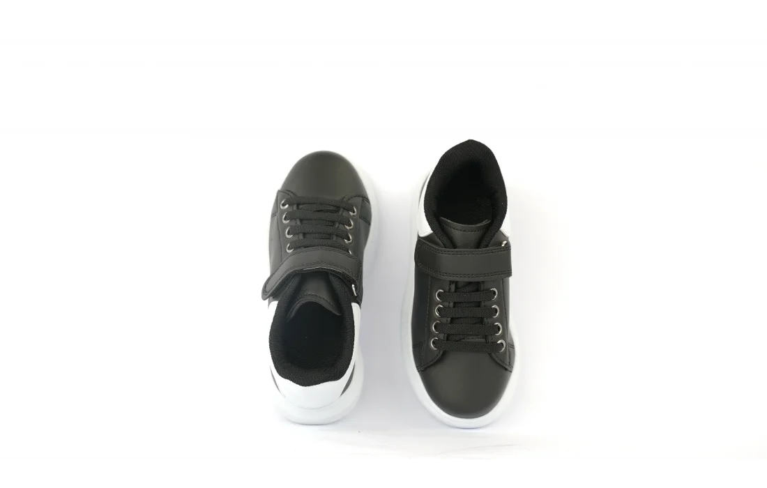 Oltu-Siyah Çocuk Sneaker