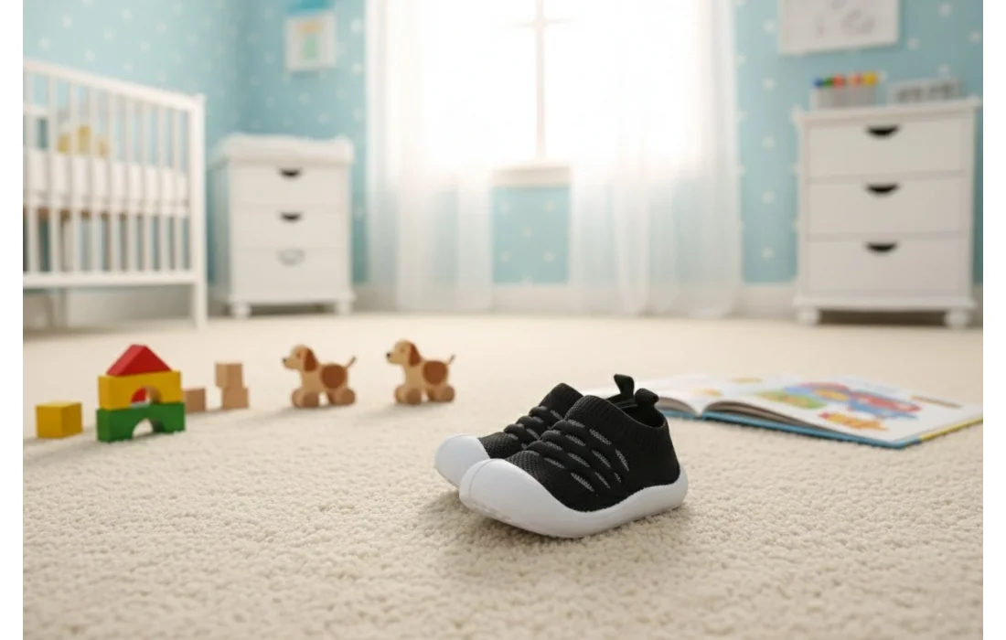 Bebek İlk Adım Ayakkabısı-Siyah Panduf