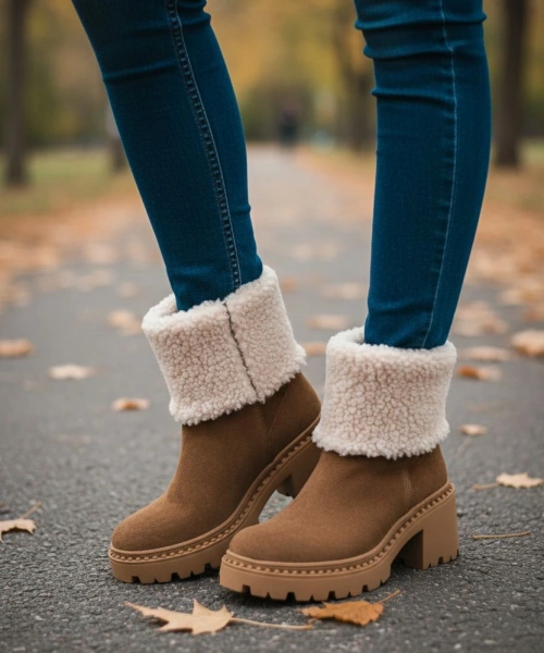 Kadın Kalın Topuklu Bot