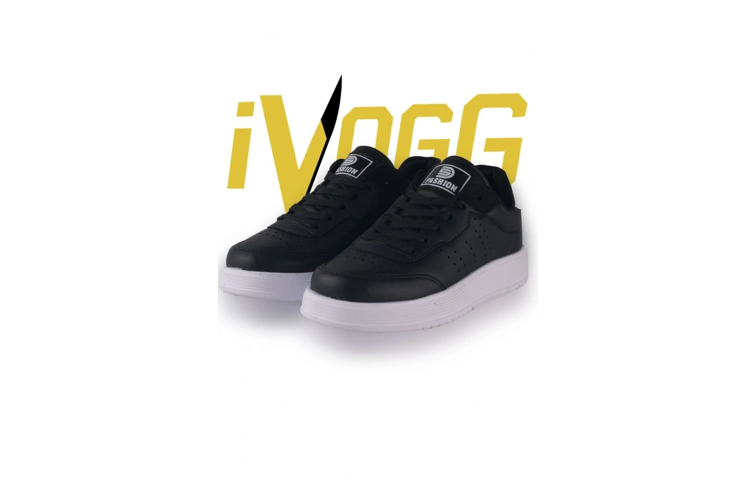 Çocuk Spor Ayakkabı - Siyah Beyaz