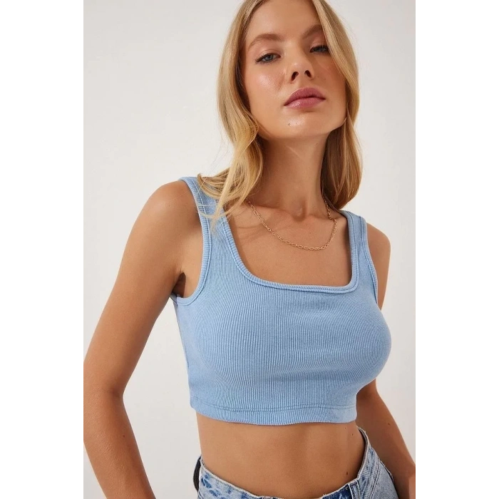 10lu İnce ve Kalın Askılı Crop (Fitilli / Pamuk Örme)