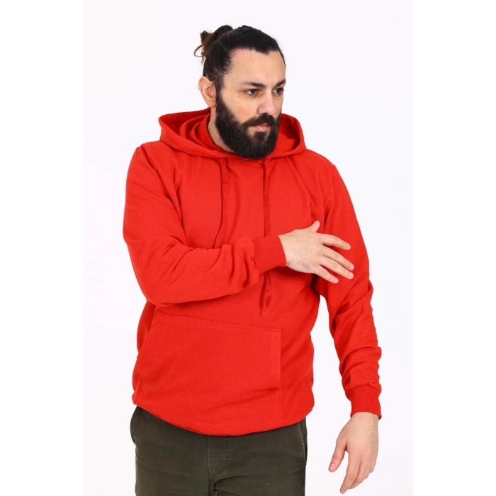 5 Adet Kapüşonlu İçi Polarlı Regular Kalıp Erkek Sweatshirt