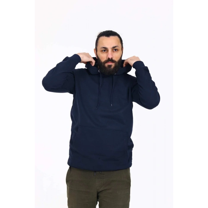 5 Adet Kapüşonlu İçi Polarlı Regular Kalıp Erkek Sweatshirt