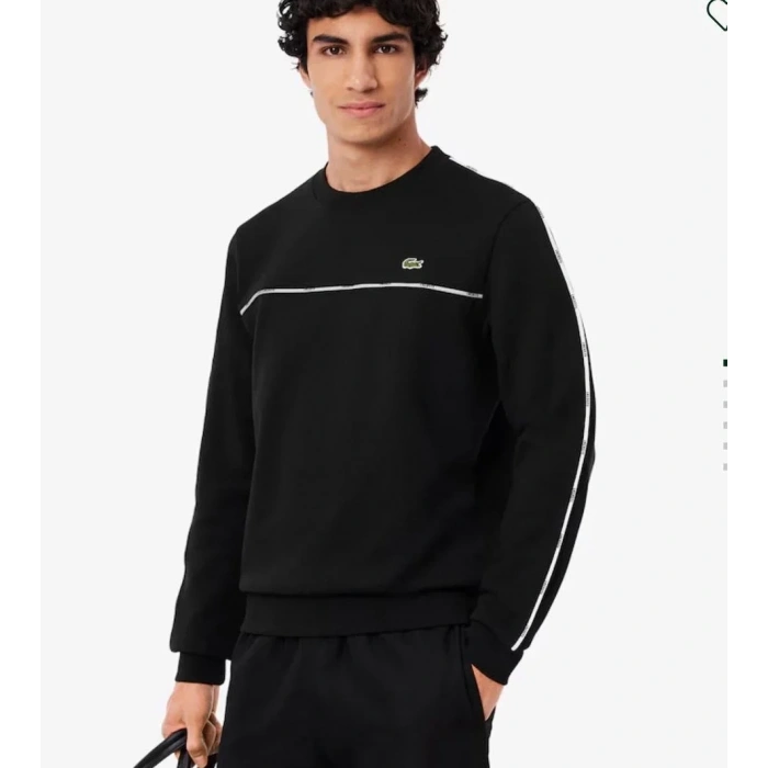 Erkek Classic Fit Bisiklet Yaka Siyah Sweatshirt