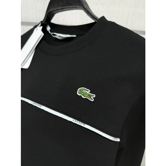 Erkek Classic Fit Bisiklet Yaka Siyah Sweatshirt