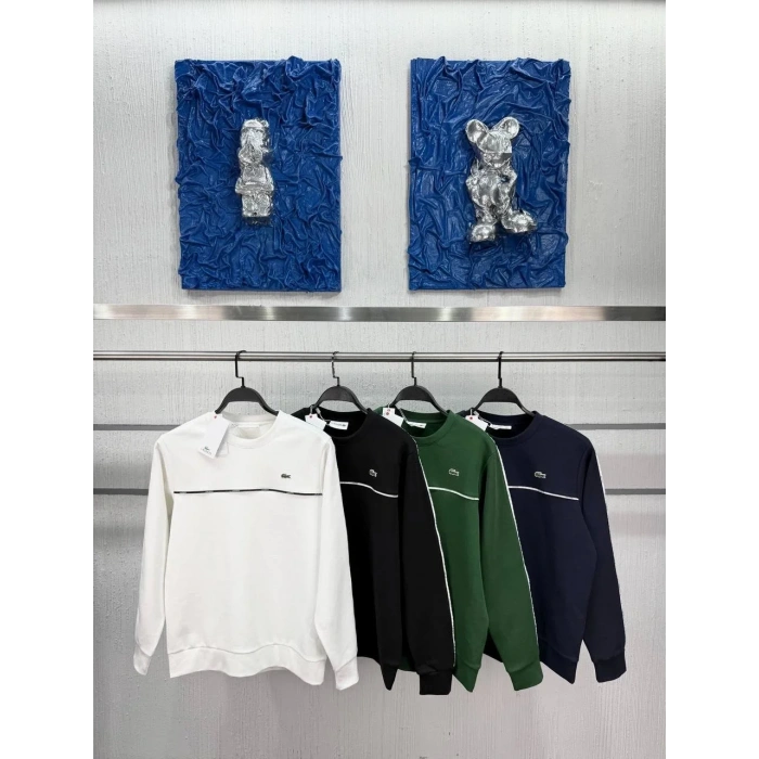 Erkek Classic Fit Bisiklet Yaka Siyah Sweatshirt