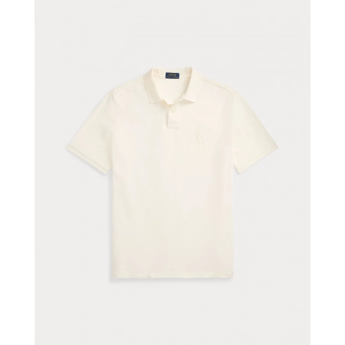 Erkek Klasik Regular Fit Düğmeli Polo Yaka Tişört - Krem