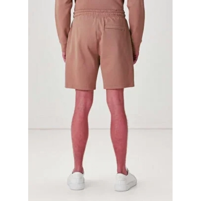 Erkek Regular Fit Bağcıklı Şort Kahverengi